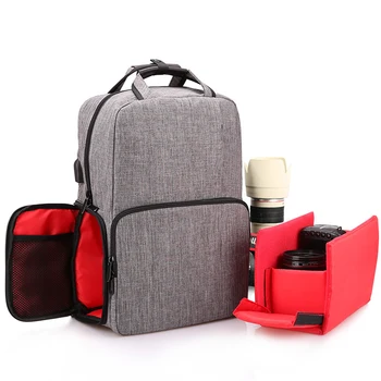 Waterproof Digital DSLR Photo Padded Backpack Rain Cover Laptop Multi-functional Camera USB Charging Backpack For Canon Nikon
Waterproof Digital DSLR Photo Padded Backpack Rain Cover Laptop Multi-functional Camera USB Charging Backpack For Canon Nikon