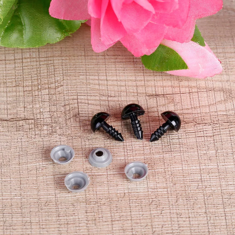 5 Size 100pcs 6-12mm Plastic Safety Eyes for Teddy Bear Doll Animal Crafts Box Black/White eye for hand making accessory
5 Size 100pcs 6-12mm Plastic Safety Eyes for Teddy Bear Doll Animal Crafts Box Black/White eye for hand making accessory