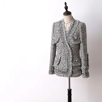 High Quality Autumn Winter Short Coat Women 2018 Korean Elegant Pearl Buttons Tassel Wool Coat Women Gray Outwear
High Quality Autumn Winter Short Coat Women 2018 Korean Elegant Pearl Buttons Tassel Wool Coat Women Gray Outwear