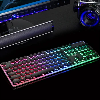 Powstro USB Wired Ergonomic Game Keyboard For PC Gamer Backlight Waterproof Mechanical Gaming Keyboard Cool And Fantastic
Powstro USB Wired Ergonomic Game Keyboard For PC Gamer Backlight Waterproof Mechanical Gaming Keyboard Cool And Fantastic