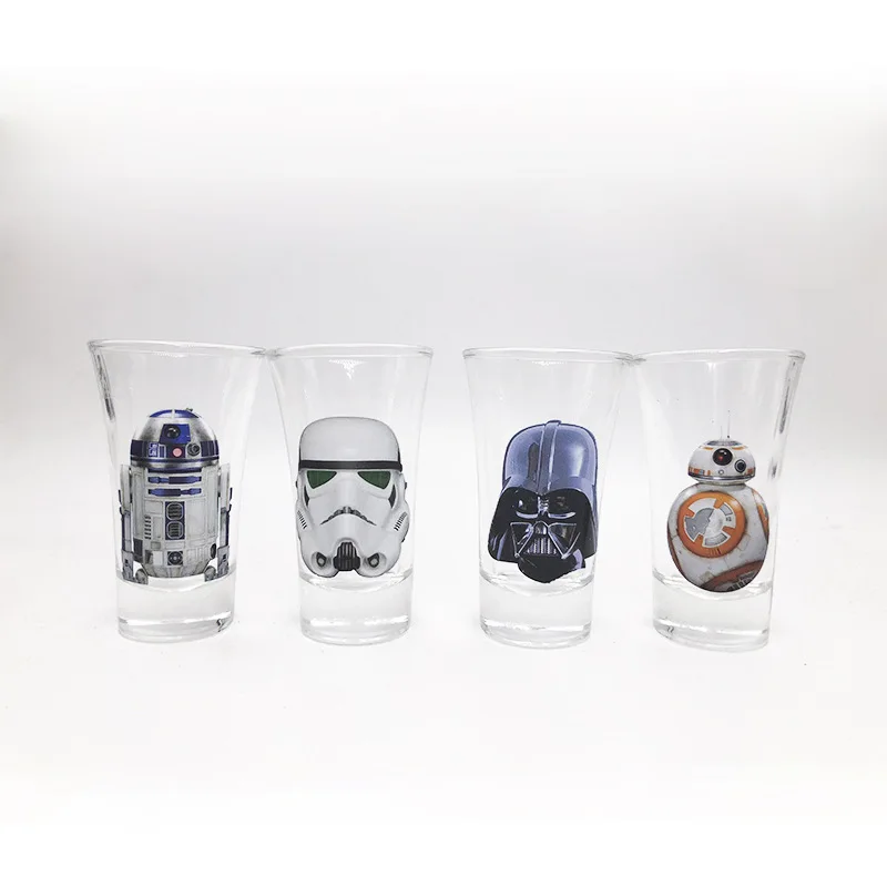 

4 Pieces 50ML Star Wars white wine liquor creative cup glass