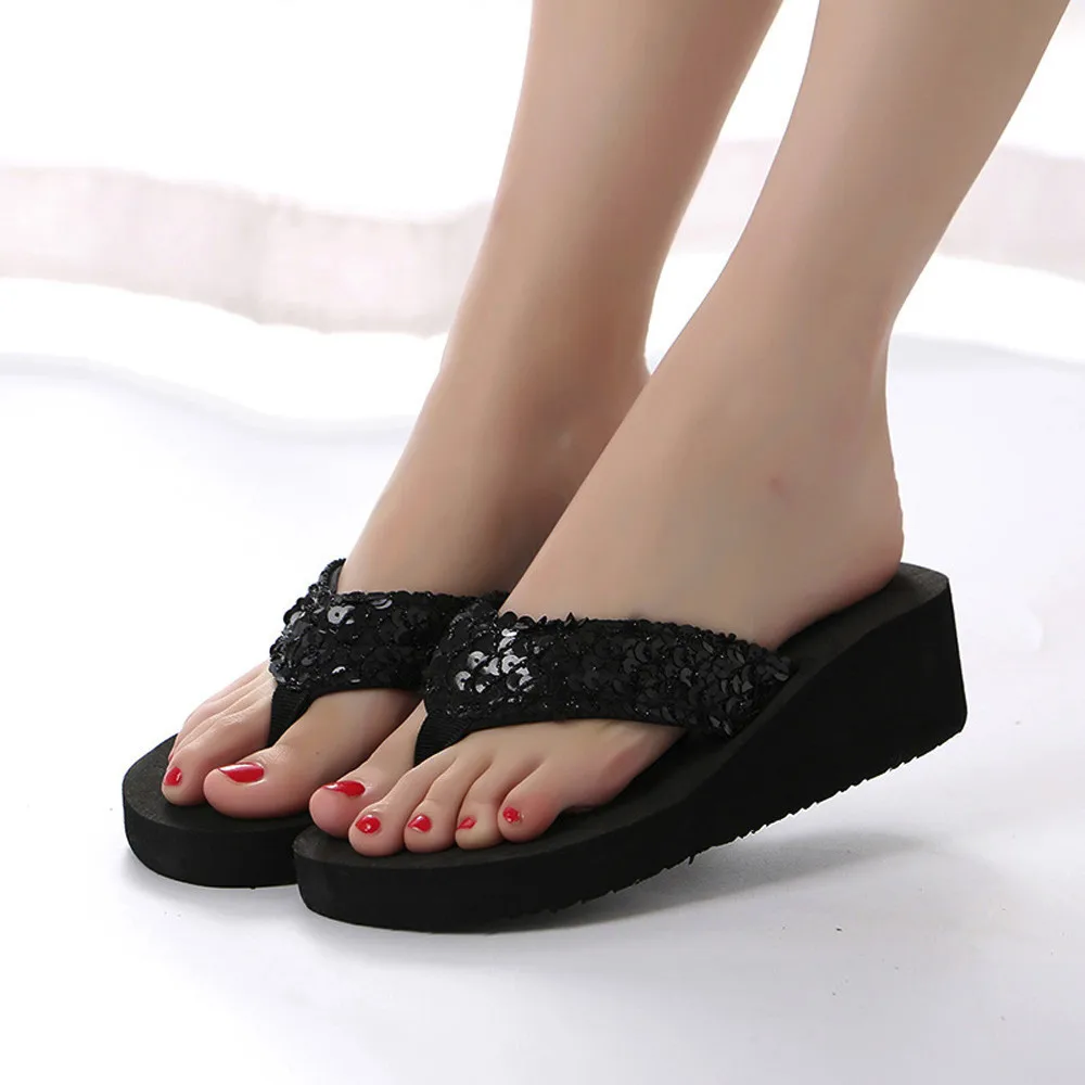 Summer Women Flip Flops Casual Sequins Anti-Slip slippers Beach Flip Flat Sandals Beach Open Toe Shoes For Ladies Shoes#35
Summer Women Flip Flops Casual Sequins Anti-Slip slippers Beach Flip Flat Sandals Beach Open Toe Shoes For Ladies Shoes#35