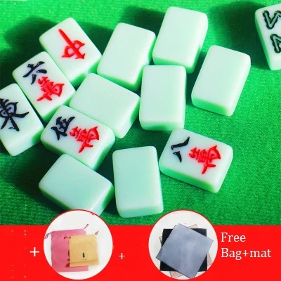 144 Tiles Mah-Jong Set Multi-color Portable Vintage Mini Mahjong set Rare Chinese Toy with bag/mat without box
144 Tiles Mah-Jong Set Multi-color Portable Vintage Mini Mahjong set Rare Chinese Toy with bag/mat without box