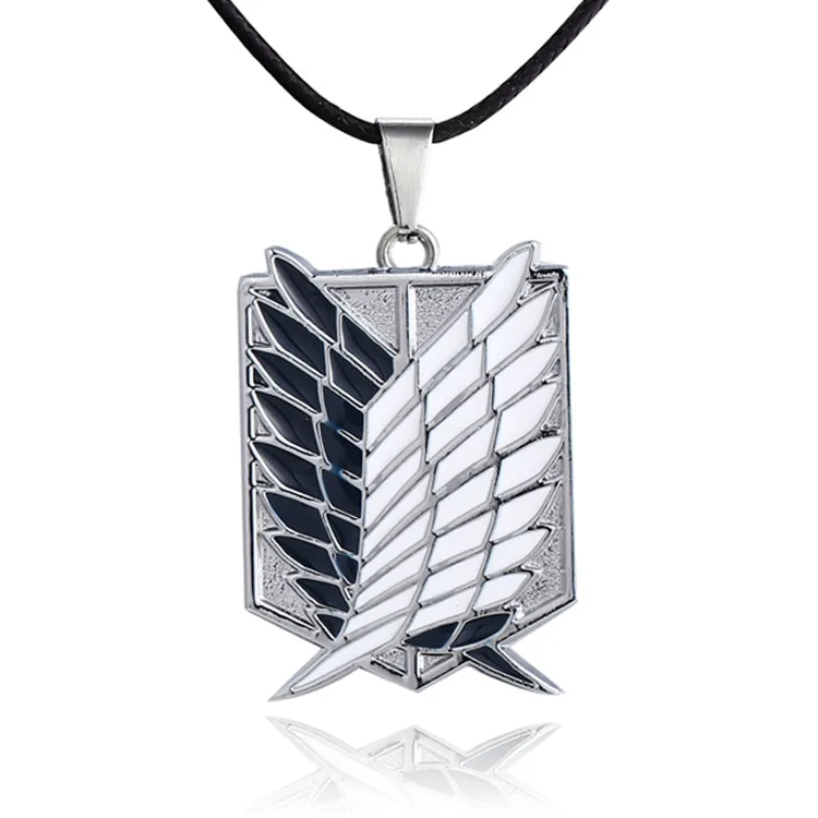 High Quality Attack on Titan Necklaces Pendants Wings Of Liberty Metal Unisex Leather Chain Fashion Jewelry Pendant Two Colors
High Quality Attack on Titan Necklaces Pendants Wings Of Liberty Metal Unisex Leather Chain Fashion Jewelry Pendant Two Colors