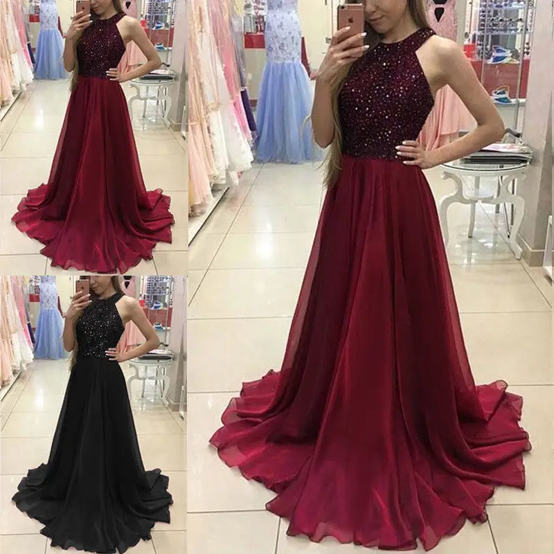 Women Sleeveless Lace Formal Long Maxi Dress Elegant Evening Ball Gown Party Tunic vestido Off shoulder sequin club dress
Women Sleeveless Lace Formal Long Maxi Dress Elegant Evening Ball Gown Party Tunic vestido Off shoulder sequin club dress