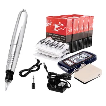 Tattoo Kit Professional Rotary Tattoo Machine Set Permanent Makeup Cartirdge Needles with Power Supply Tattoo Body Art
Tattoo Kit Professional Rotary Tattoo Machine Set Permanent Makeup Cartirdge Needles with Power Supply Tattoo Body Art