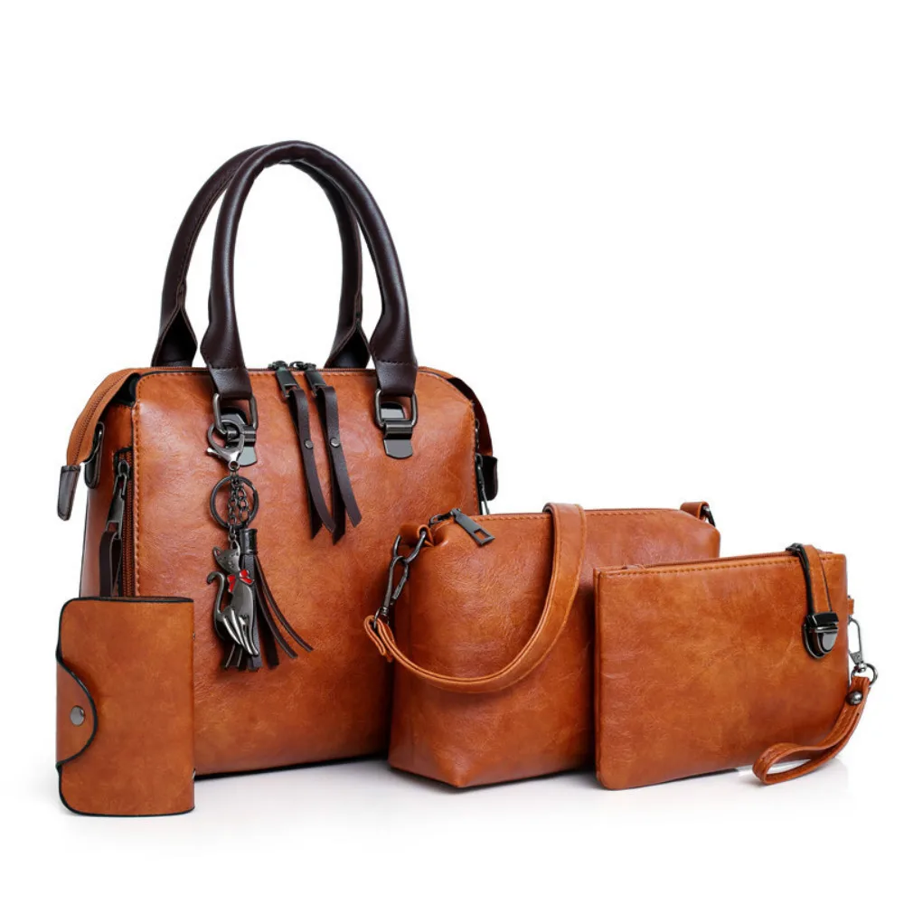 4pcs/Set Fashion Bags for Women 2019 PU Leather Luxury Designer Handbags Female Composite Bag Shoulder Bag Ladies Casual Totes
4pcs/Set Fashion Bags for Women 2019 PU Leather Luxury Designer Handbags Female Composite Bag Shoulder Bag Ladies Casual Totes