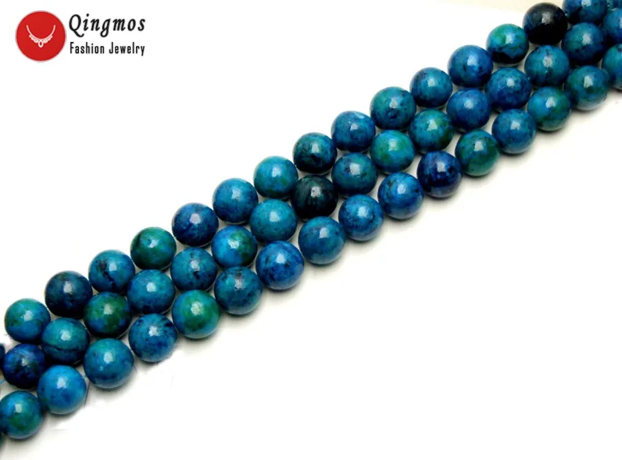 Qingmos Natural 16mm Round Green Chrysocolla Beads for Jewelry Making DIY Necklace Bracelet Earring 15" los794 Free Shipping
Qingmos Natural 16mm Round Green Chrysocolla Beads for Jewelry Making DIY Necklace Bracelet Earring 15" los794 Free Shipping