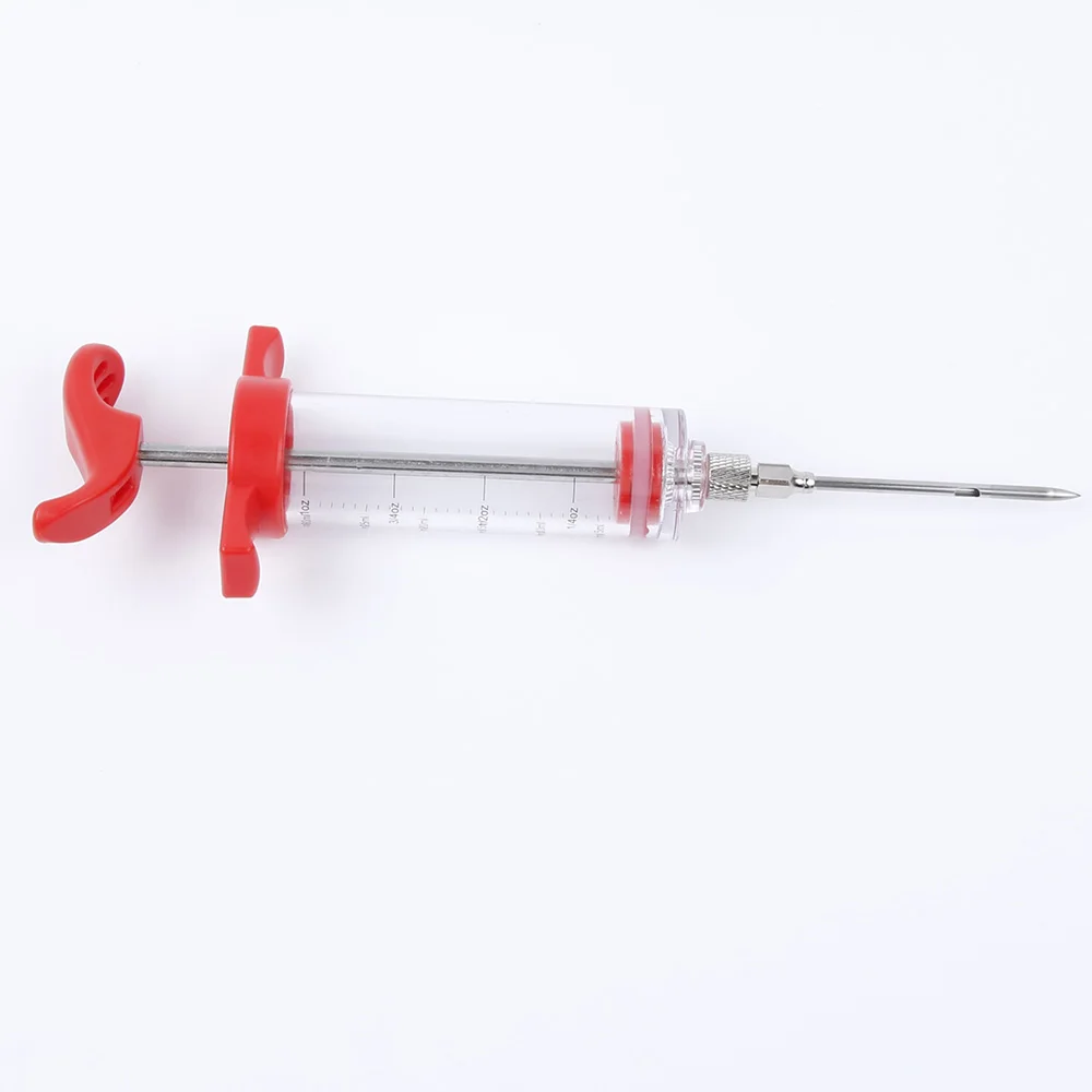 

Top Selling BBQ Meat Syringe Marinade Injector Turkey Chicken Flavor Syringe Kitchen Cooking Syinge Accessories