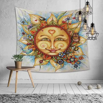 Home Tapestry Hippie Sun Moon Travel Wall Hanging Bohemian Bedspread Dormitory Decoration Tapestry Tablecloth Yoga Mat
Home Tapestry Hippie Sun Moon Travel Wall Hanging Bohemian Bedspread Dormitory Decoration Tapestry Tablecloth Yoga Mat