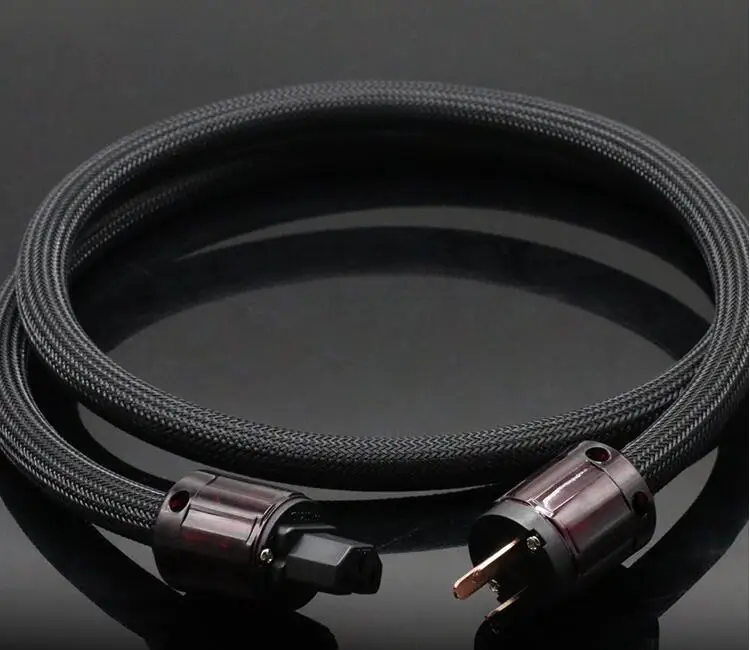 Audiocrast Black Pure Copper HIFI Audio Power Extension Cable USA AC Mains Power Cable
Audiocrast Black Pure Copper HIFI Audio Power Extension Cable USA AC Mains Power Cable