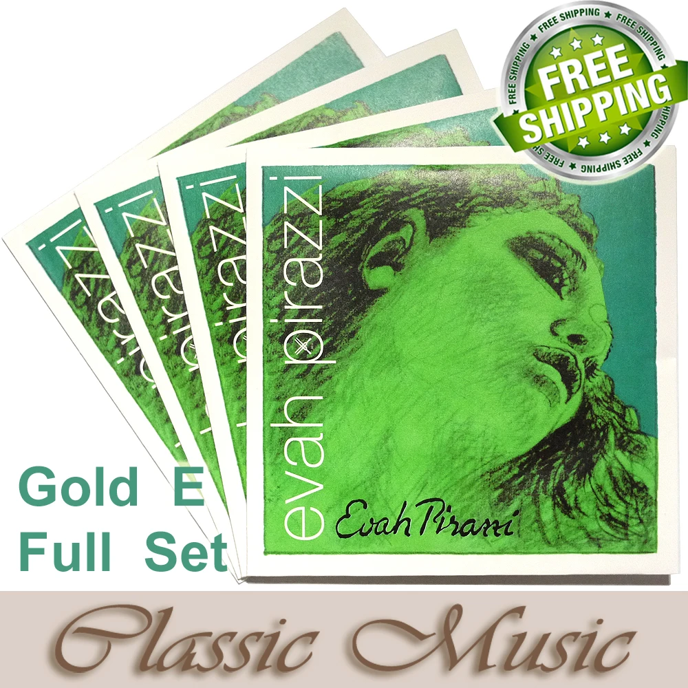 Free shipping ,Evah Pirazzi 4/4 Violin Strings Full Set(419521), Gold E ,Set Ball End made in Germany
Free shipping ,Evah Pirazzi 4/4 Violin Strings Full Set(419521), Gold E ,Set Ball End made in Germany