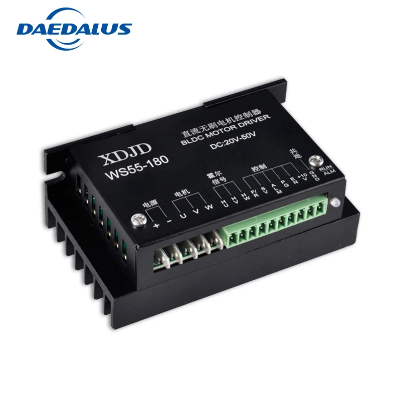 BL Motor driver WS55-180 DC 20-50V Stepper Motor Driver Brushless DC Motor Driver For 400W Machine Tool Spindle
BL Motor driver WS55-180 DC 20-50V Stepper Motor Driver Brushless DC Motor Driver For 400W Machine Tool Spindle