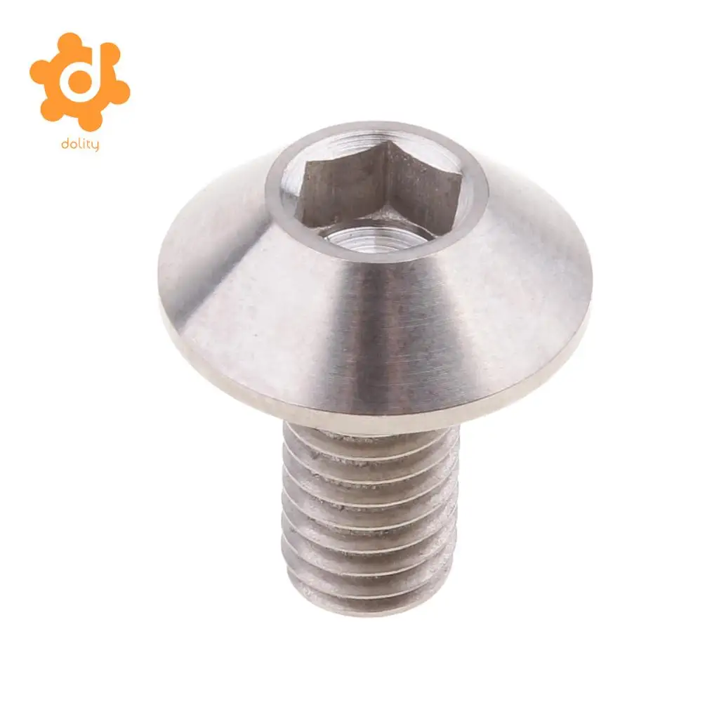 Titanium Motorcycle Disc Brake Rotor Mount Bolts Retaining Screw M6 x 12mm