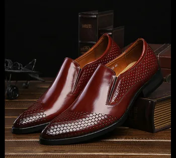 New Style Men Gentleman England Style Pointed Toes Leather Dress Shoes Male Personality Slip On Spring Autumn Dress Shoes
New Style Men Gentleman England Style Pointed Toes Leather Dress Shoes Male Personality Slip On Spring Autumn Dress Shoes