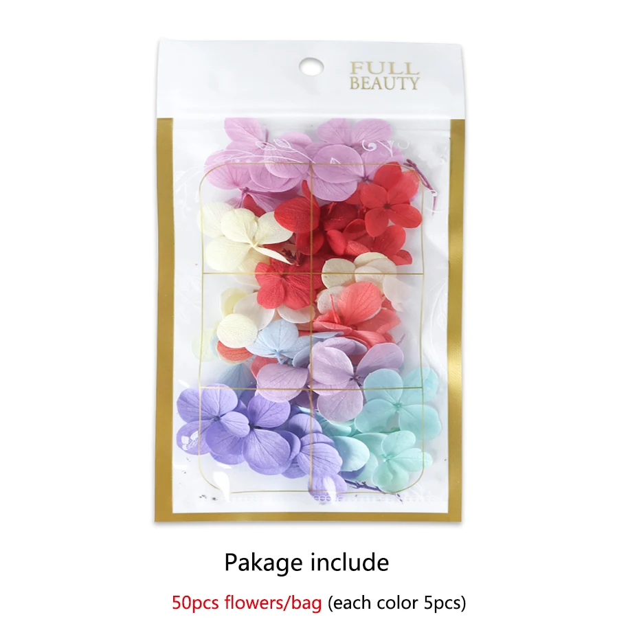 50pcs Nail Dried Flower 3D Nail Art Decorations Natural Real Stickers Sliders Manicure Design UV Gel Polish Jewelry Tips LA980 (9)
