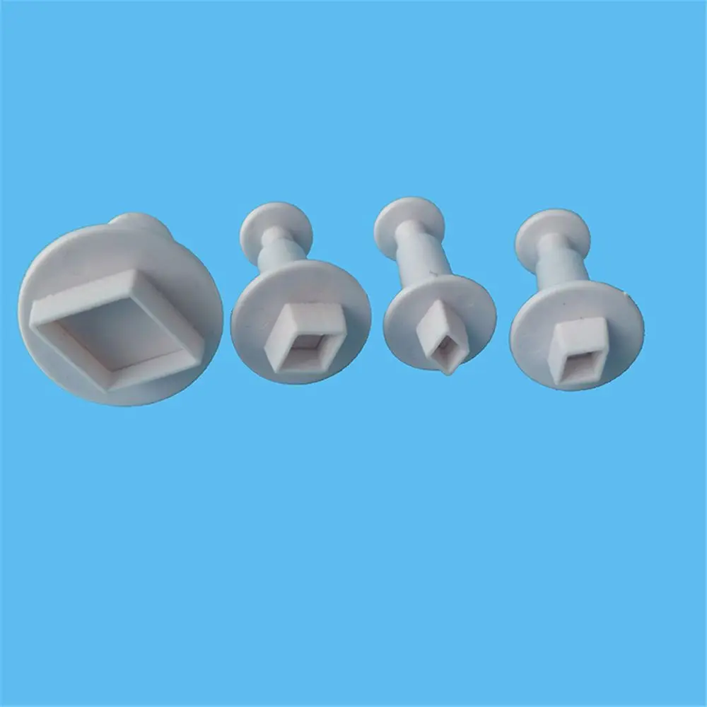 4 Pcs/Set Cookie Plunger Cutter Square Diamond Shape Fondant Cake Decorating DIY Tool SugarCraft Plunger Cutter Mold
4 Pcs/Set Cookie Plunger Cutter Square Diamond Shape Fondant Cake Decorating DIY Tool SugarCraft Plunger Cutter Mold