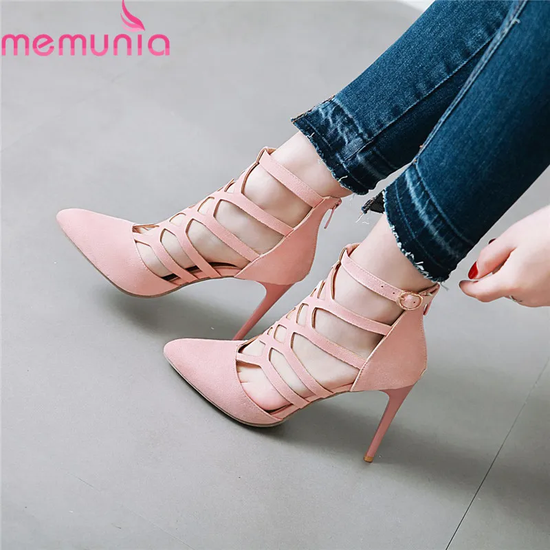 MEMUNIA 2019 new arrival summer shoes woman high heels shoes pointed toe flock zip party wedding shoes woman gladiator sandals
MEMUNIA 2019 new arrival summer shoes woman high heels shoes pointed toe flock zip party wedding shoes woman gladiator sandals