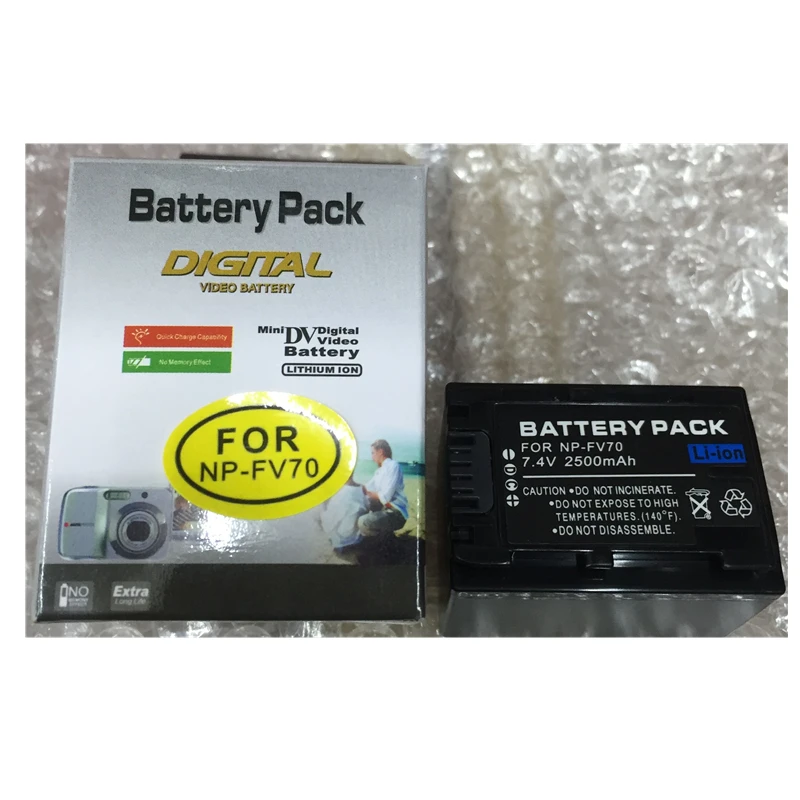 

NP-FV70 NP FV70 lithium batteries NPFV70 Digital camera battery For Sony HDR-CX230 HDR-CX150E HDR-CX170 CX300 FV50 FV60 NP-FV30