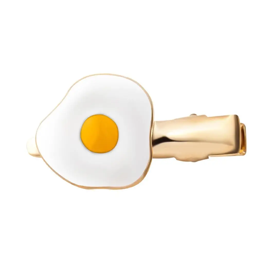 Fashion Personality Metal Poached Egg Shape Hair Clip Women Party Dating Wedding Gift etc Accessories | Шиньоны и парики