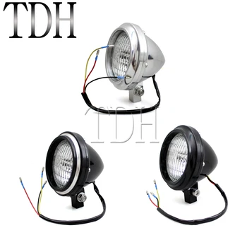 3 Colors Motorcycle Head Lamp Light Round EMARK 12V 35W H4 Bulb Retro Headlight For Harley Cafe Racer Chopper Bobber Moto Bike
3 Colors Motorcycle Head Lamp Light Round EMARK 12V 35W H4 Bulb Retro Headlight For Harley Cafe Racer Chopper Bobber Moto Bike