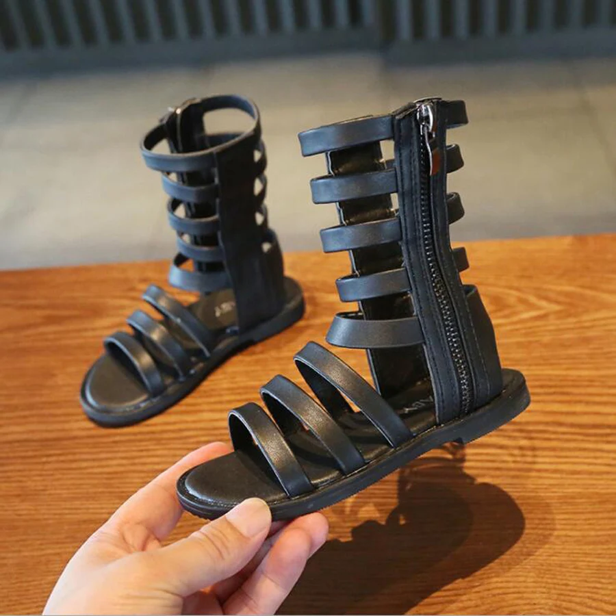 kids girls summer Boots Roman Shoes Children Sandals Black gladiator leather sandals girls rubber shoes fashion Roman sandals
kids girls summer Boots Roman Shoes Children Sandals Black gladiator leather sandals girls rubber shoes fashion Roman sandals