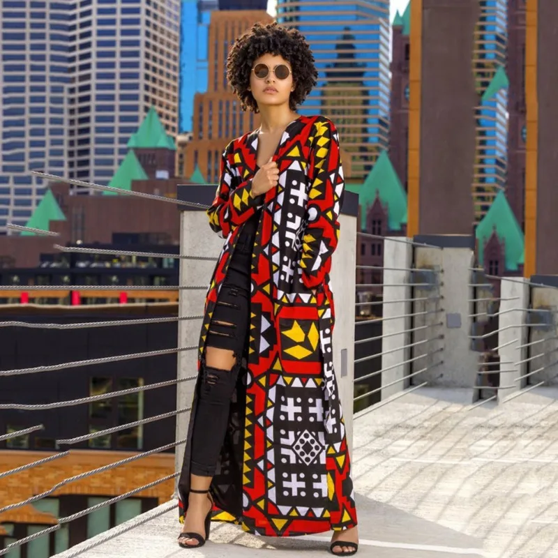DEAT 2019 Print Long Sleeve V Neck Long Coat Slim Windbreaker With Sashes Casual Fashion Tide Women MD915
DEAT 2019 Print Long Sleeve V Neck Long Coat Slim Windbreaker With Sashes Casual Fashion Tide Women MD915