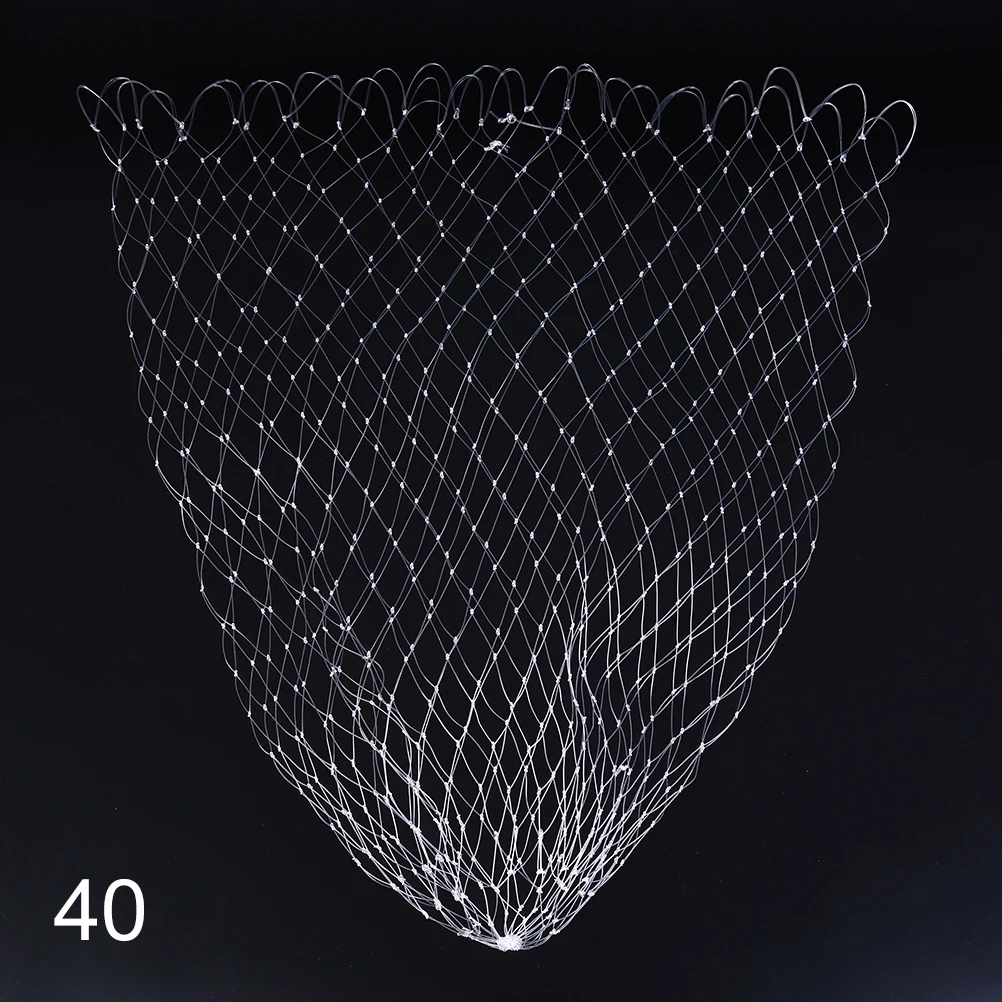 1* Durable Nylon Replacement Fishing Landing Net Rhombus Mesh Hand Net 40-70cm 