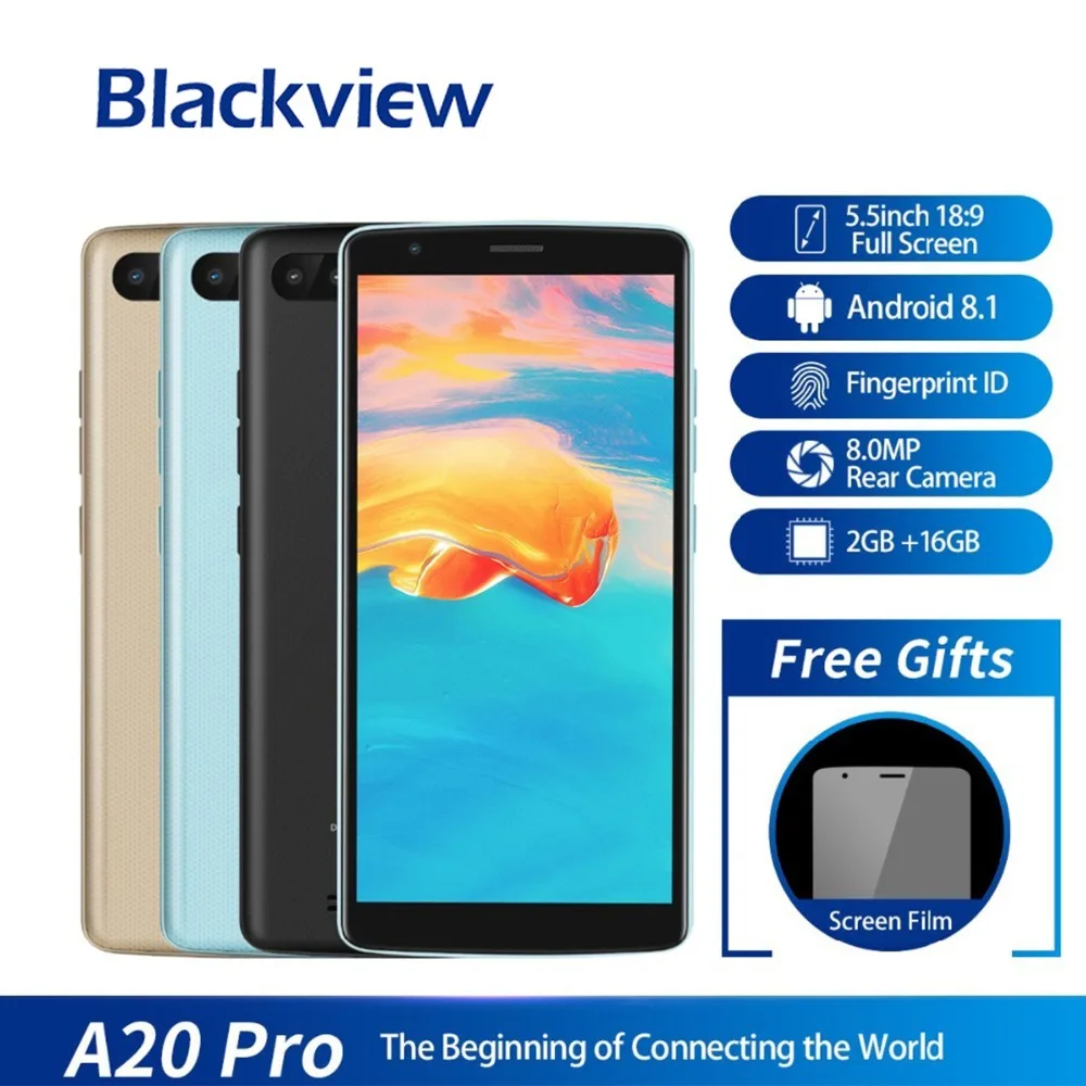 Blackview to A20 Pro Smartphone 2gb + 16gb Mt6739wal Quad Core Android 8.1 5.5 inch 18: 9 full screen fingerprint Mobile phone 4
Blackview to A20 Pro Smartphone 2gb + 16gb Mt6739wal Quad Core Android 8.1 5.5 inch 18: 9 full screen fingerprint Mobile phone 4