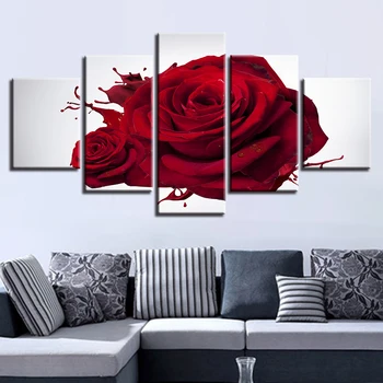 5 Panel Red Rose Flowers Framework Pictures Living Room Canvas Painting HD Printed Modern Wall Art Poster Home Decor Unframed
5 Panel Red Rose Flowers Framework Pictures Living Room Canvas Painting HD Printed Modern Wall Art Poster Home Decor Unframed