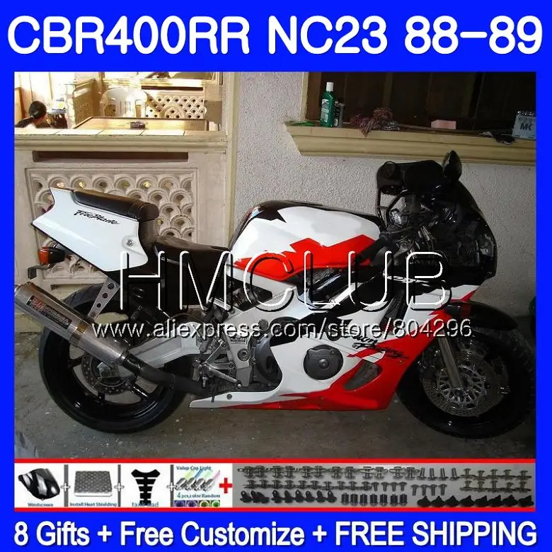 NC23 For HONDA CBR 400RR 400 RR CBR400 RR 88 89 90 91 92 93 89HM12 CBR400RR New red white 1988 1989 1990 1991 1992 1993 Fairings
NC23 For HONDA CBR 400RR 400 RR CBR400 RR 88 89 90 91 92 93 89HM12 CBR400RR New red white 1988 1989 1990 1991 1992 1993 Fairings