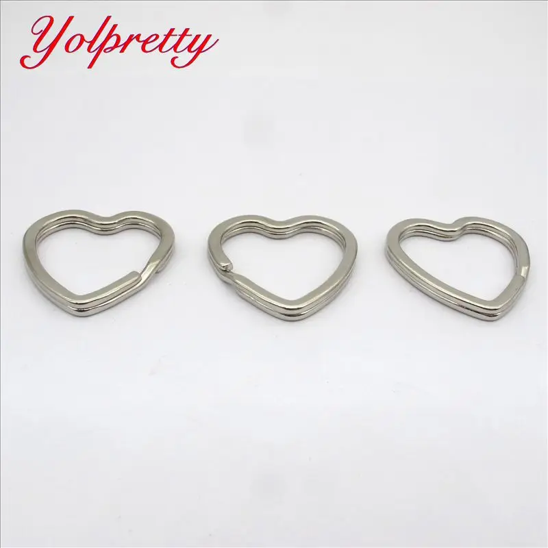 Yolprtty 3pcs/lot Key Ring ( Ring Size: 30mm ) Key Silver plating heart-shaped Split Keychain Keyrings Wholesal;key rings.
Yolprtty 3pcs/lot Key Ring ( Ring Size: 30mm ) Key Silver plating heart-shaped Split Keychain Keyrings Wholesal;key rings.