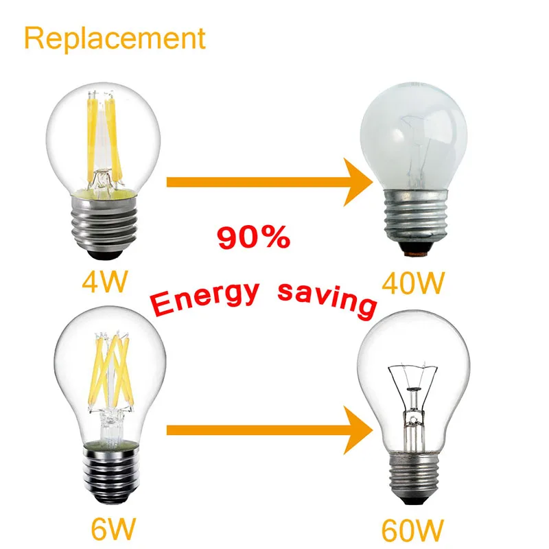 Filament Light A60 C35 G45 220V E14 LED Candle Bulb E27 LED Lamp 230V 240V COB LED Filament light Decoration lamp
Filament Light A60 C35 G45 220V E14 LED Candle Bulb E27 LED Lamp 230V 240V COB LED Filament light Decoration lamp
