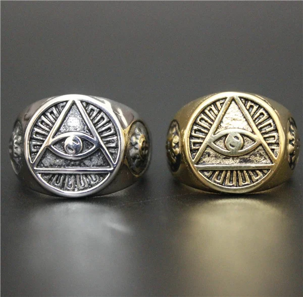 Fashion Jewelry Real Cool Golden Silver God All See Eye Ring Good Quality Biker Ring 316L Stainless Steel Jewelry
Fashion Jewelry Real Cool Golden Silver God All See Eye Ring Good Quality Biker Ring 316L Stainless Steel Jewelry
