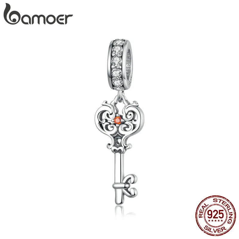 bamoer Key Charm Genuine 925 Sterling Silver Vintage Pattern Pendant Charms for Women Bracelet & Bangle Necklace Pendant BSC092
bamoer Key Charm Genuine 925 Sterling Silver Vintage Pattern Pendant Charms for Women Bracelet & Bangle Necklace Pendant BSC092