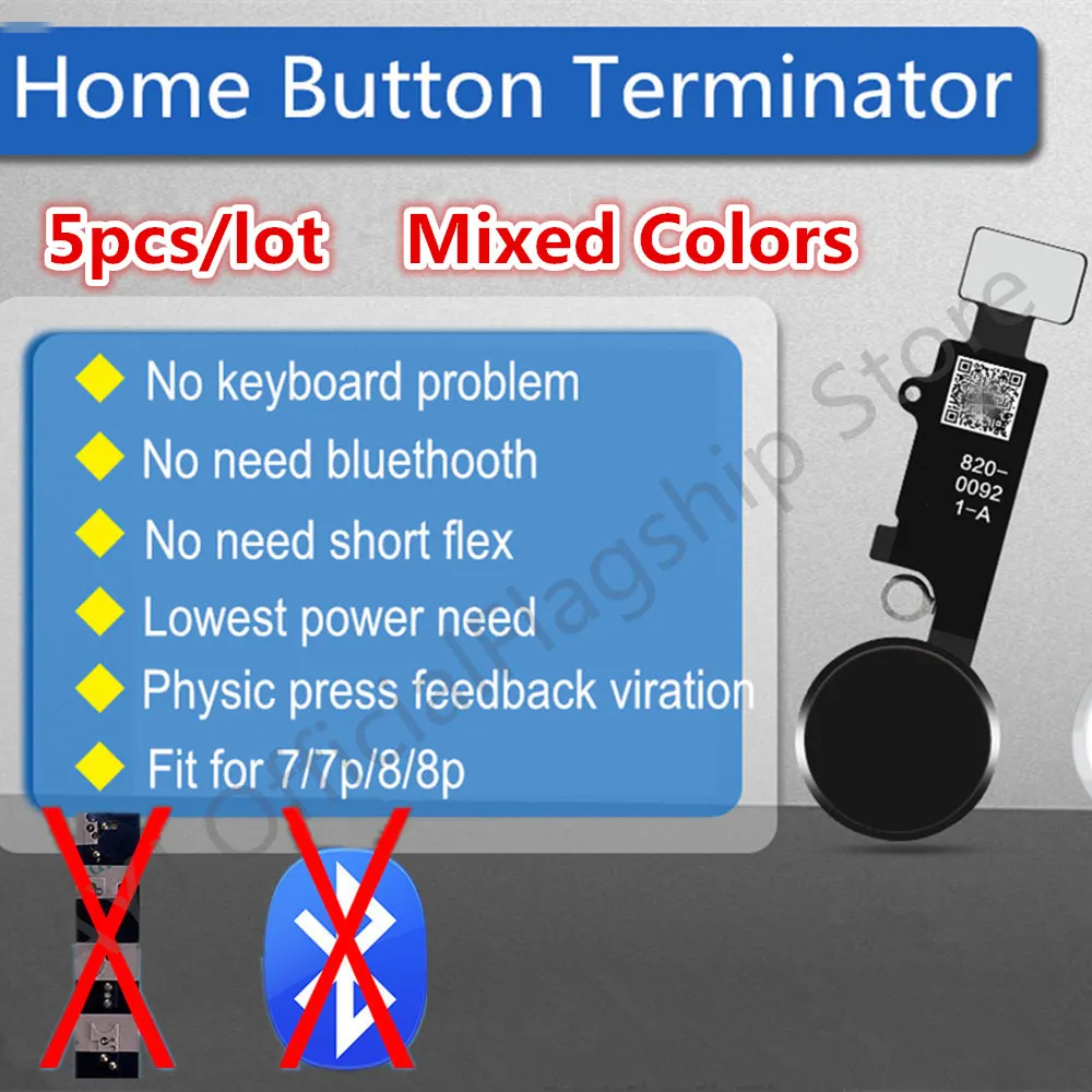 5pcs/lot AYJ Universal Home Button Flex for iPhone 7 8 Plus Repair Return Home Function Final Solution 4th Generation
5pcs/lot AYJ Universal Home Button Flex for iPhone 7 8 Plus Repair Return Home Function Final Solution 4th Generation