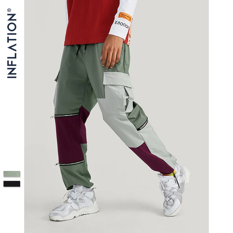 INFLATION Hip Hop Streetwear Cargo Pants Men 2019 Autumn Winter New Fashion Color Stitching Multiple Pockets Trousers Men 93318W
INFLATION Hip Hop Streetwear Cargo Pants Men 2019 Autumn Winter New Fashion Color Stitching Multiple Pockets Trousers Men 93318W