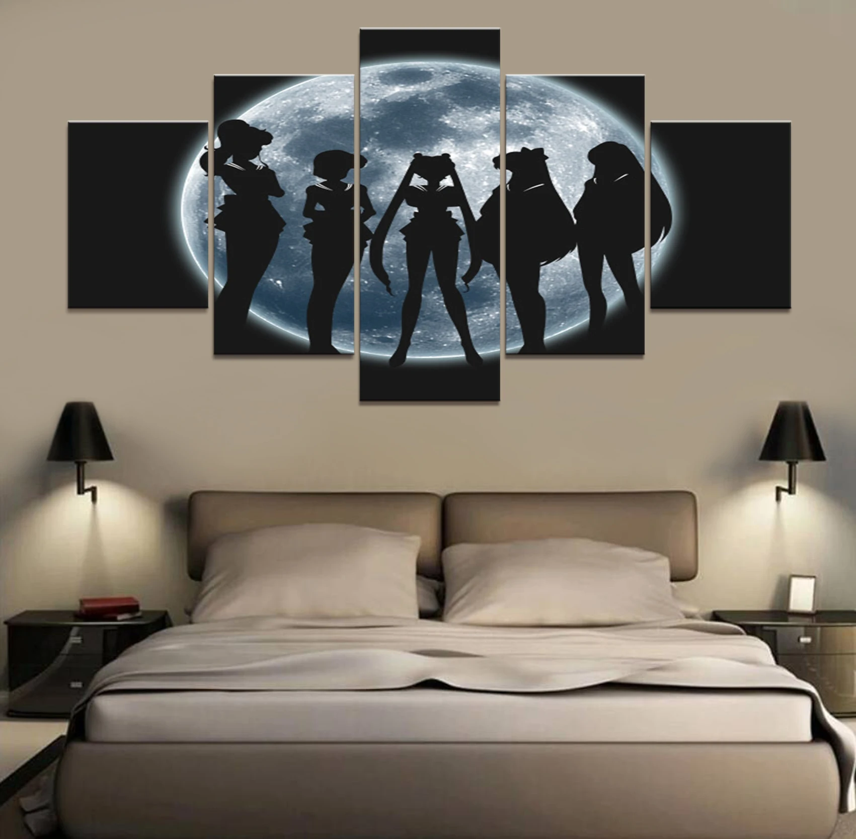 5 Pieces Canvas Printed Comics Sailor Moon Poster Wall Art Canvas Painting Modern Decoration Children's Room Picture Artwork
5 Pieces Canvas Printed Comics Sailor Moon Poster Wall Art Canvas Painting Modern Decoration Children's Room Picture Artwork