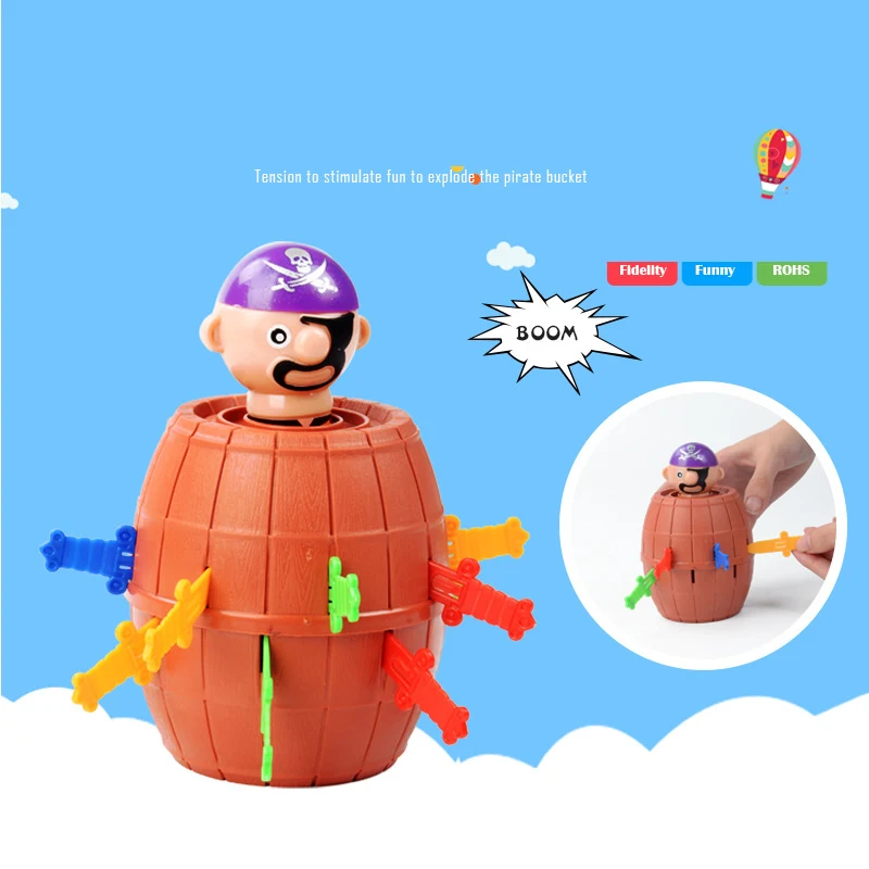 Kids toy Funny Gadget Pirate Barrel Game Toys for Children boys girls Lucky Stab Pop Up Tricky board game Gags & Practical Jokes
Kids toy Funny Gadget Pirate Barrel Game Toys for Children boys girls Lucky Stab Pop Up Tricky board game Gags & Practical Jokes