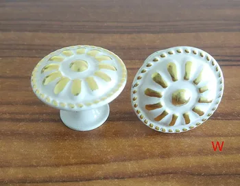 Diameter 30mm 100pcs/lot WHITE +Gold flower Knob Pull Handle Kitchen Cabinet Hardware free shipping - W
Diameter 30mm 100pcs/lot WHITE +Gold flower Knob Pull Handle Kitchen Cabinet Hardware free shipping - W