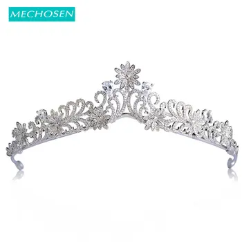 MECHOSEN Luxury Queen Crown Hairwear Full Rhinestone Zirconia Flower Tiaras Silver Color Copper Bridal Wedding Hair Accessories
MECHOSEN Luxury Queen Crown Hairwear Full Rhinestone Zirconia Flower Tiaras Silver Color Copper Bridal Wedding Hair Accessories