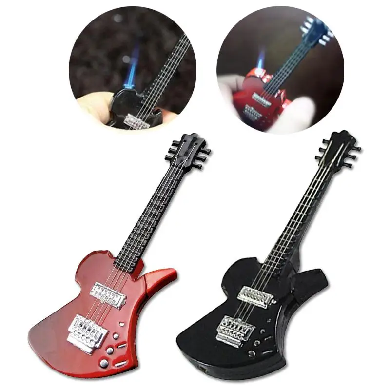 Jet Flame Torch Guitar Shape Lighter 4.5*11*1cm Personality Cigarette Lighters Mens Gadget Gift Durable Alloy Household Smoking
Jet Flame Torch Guitar Shape Lighter 4.5*11*1cm Personality Cigarette Lighters Mens Gadget Gift Durable Alloy Household Smoking