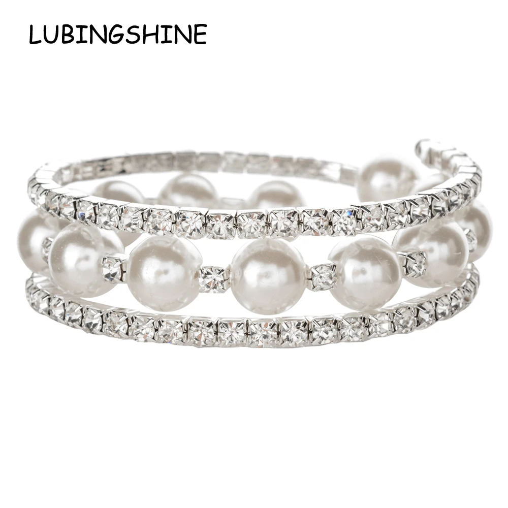 LUBINGSHINE 2018 Multilayer Rhinestones Pearl Bracelets&Bangles for Women Adjustable Wristband Cuff Pulsera de mujer Jewelry
LUBINGSHINE 2018 Multilayer Rhinestones Pearl Bracelets&Bangles for Women Adjustable Wristband Cuff Pulsera de mujer Jewelry