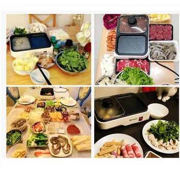 220V Multifunctional Electric Hot Pot Barbecue Grill Plate Non-stick Household 2 In 1 BBQ And Hot Pot Machine EU/AU/UK
220V Multifunctional Electric Hot Pot Barbecue Grill Plate Non-stick Household 2 In 1 BBQ And Hot Pot Machine EU/AU/UK