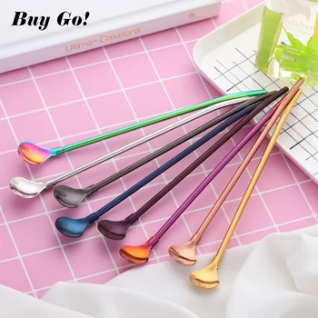 10PCS Eco-Friendly Stainless Steel Long Metal Drinking Straw Spoon Portable Spoon Yerba Mate Functional Bar Accessories Xmas NEW
10PCS Eco-Friendly Stainless Steel Long Metal Drinking Straw Spoon Portable Spoon Yerba Mate Functional Bar Accessories Xmas NEW