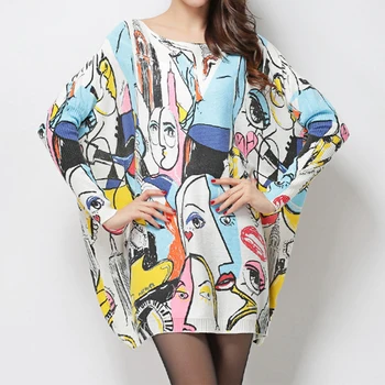 2018 European Women Winter Plus Size white Sweater Long Sleeve Paper Print Casual Cotton Sweater And Pullovers Pull Femme
2018 European Women Winter Plus Size white Sweater Long Sleeve Paper Print Casual Cotton Sweater And Pullovers Pull Femme