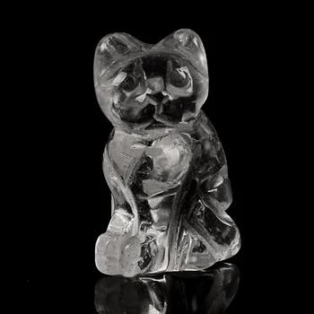 1.5 Inch Rock Quartz cat Statue Semi-Precious Craft Carved Stone Crystal Rose Quartz Mini Animal Figurine For Home Decor
1.5 Inch Rock Quartz cat Statue Semi-Precious Craft Carved Stone Crystal Rose Quartz Mini Animal Figurine For Home Decor