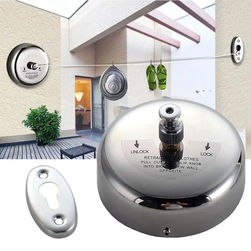 304 Stainless Steel Wall Hanging Clothes Line 2.5M Telescopic Invisible Wire Rope Bathroom Drying Rack Round Real Line
304 Stainless Steel Wall Hanging Clothes Line 2.5M Telescopic Invisible Wire Rope Bathroom Drying Rack Round Real Line