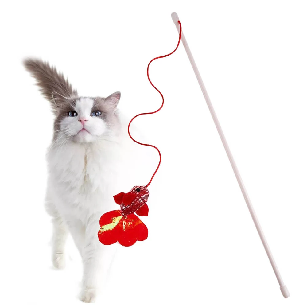 2019 Hot 1 Pcs Funny Faux Red Fishing Rod with Small Goldfish Fish Interactive Wire Chaser Wand Stick Cat Toy Pet Supplies
2019 Hot 1 Pcs Funny Faux Red Fishing Rod with Small Goldfish Fish Interactive Wire Chaser Wand Stick Cat Toy Pet Supplies