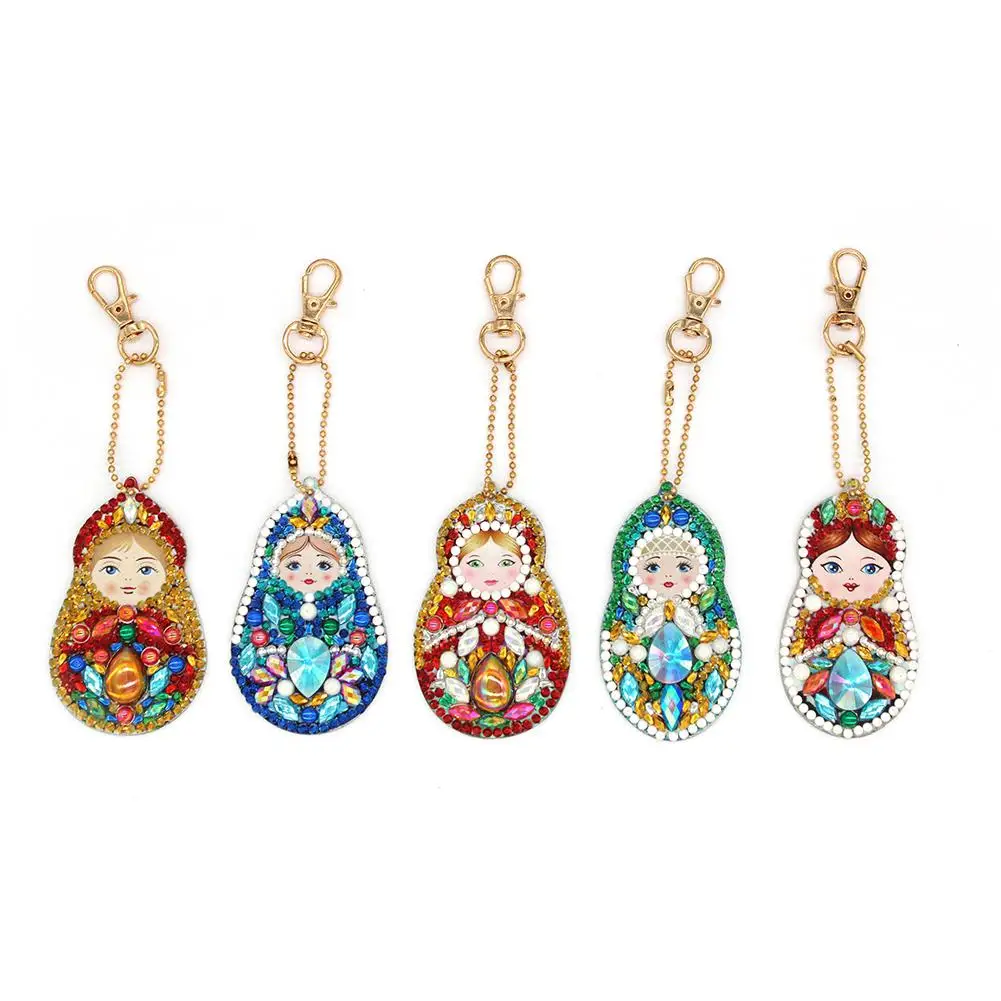 HobbyLane 5pcs/lot 5D DIY Diamond Painting Keychain Rhinestone Embroidery Pendant DIY Craft Russian Doll Diamond Painting
HobbyLane 5pcs/lot 5D DIY Diamond Painting Keychain Rhinestone Embroidery Pendant DIY Craft Russian Doll Diamond Painting